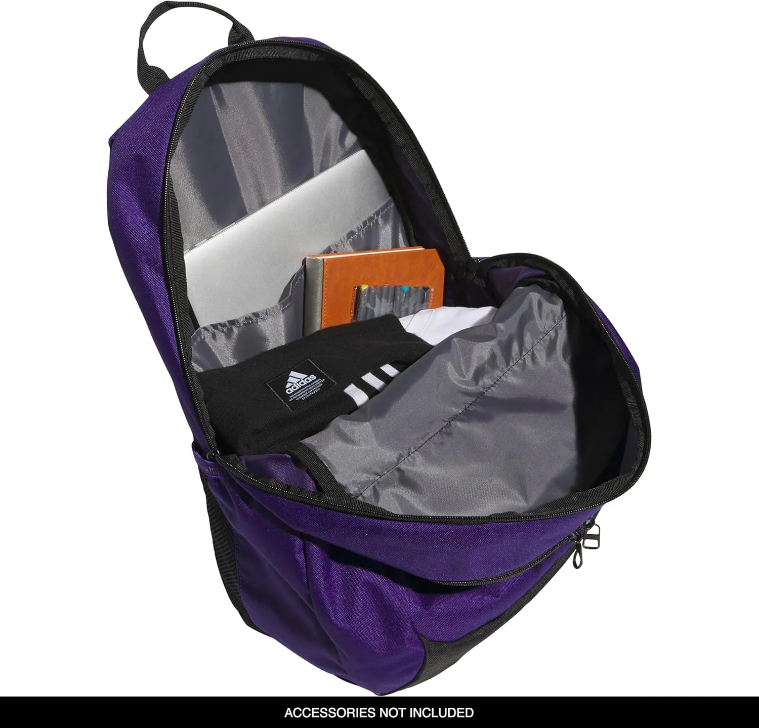 adidas Striker Team Sports Backpack for Soccer and More, Workout Bag for Men and Women, Collegiate Purple/3.0 (36L), One Size