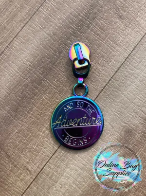 Adventure Begins Zipper Pull - Exclusive Design