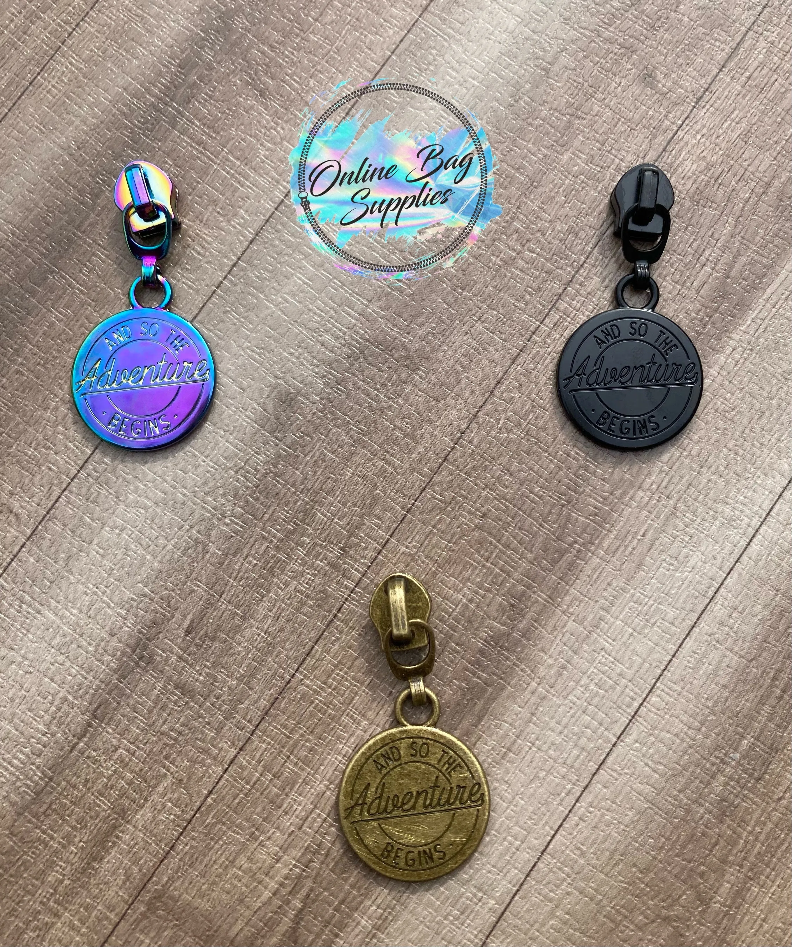 Adventure Begins Zipper Pull - Exclusive Design