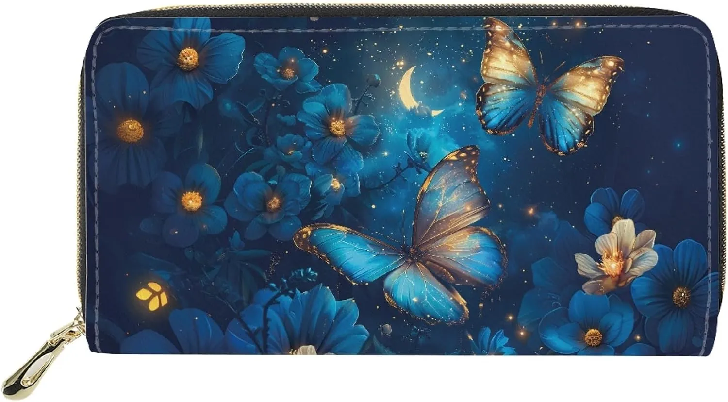 AFPANQZ Long Wallet for Women Slim Purse PU Leather Clutch Zip Around Cards Phone Holder