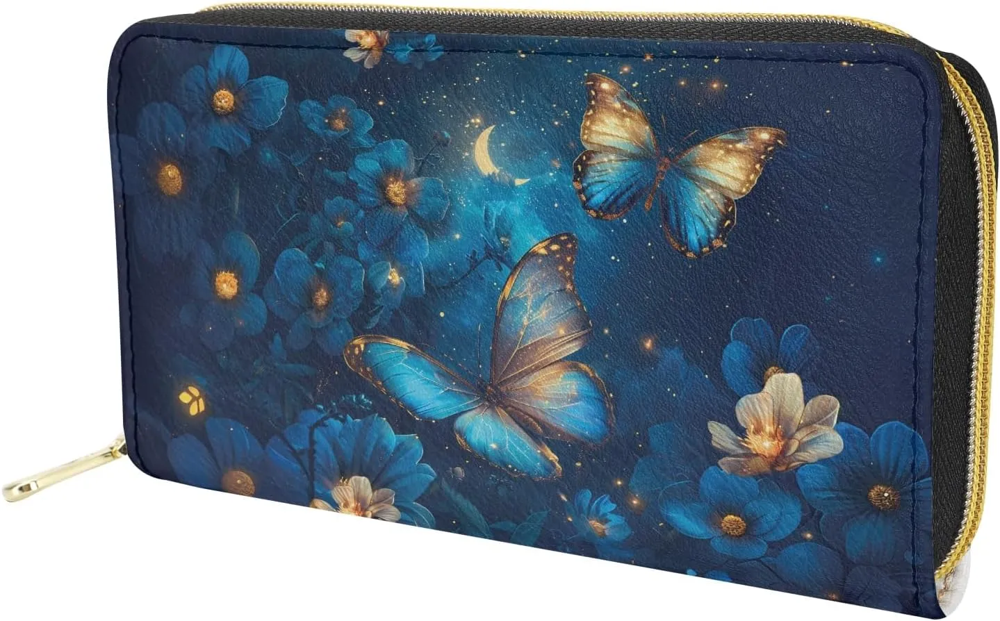 AFPANQZ Long Wallet for Women Slim Purse PU Leather Clutch Zip Around Cards Phone Holder