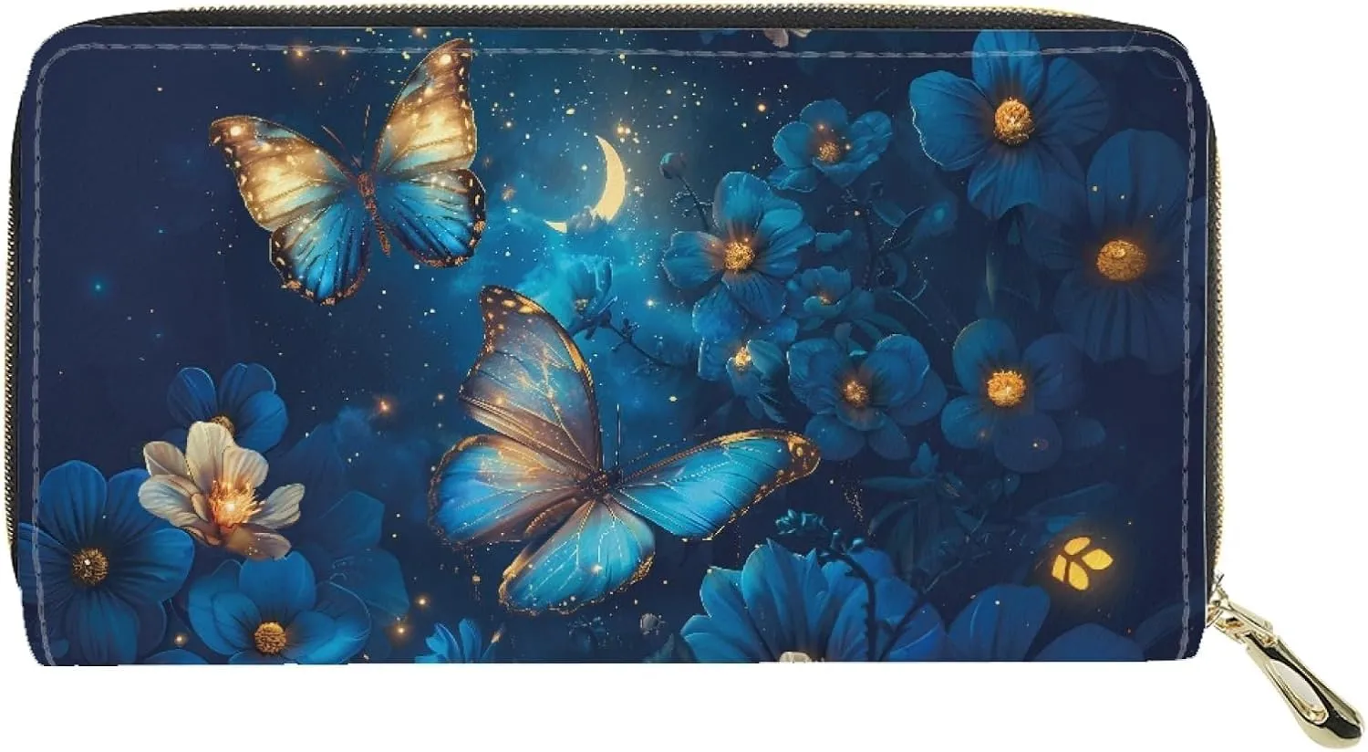 AFPANQZ Long Wallet for Women Slim Purse PU Leather Clutch Zip Around Cards Phone Holder