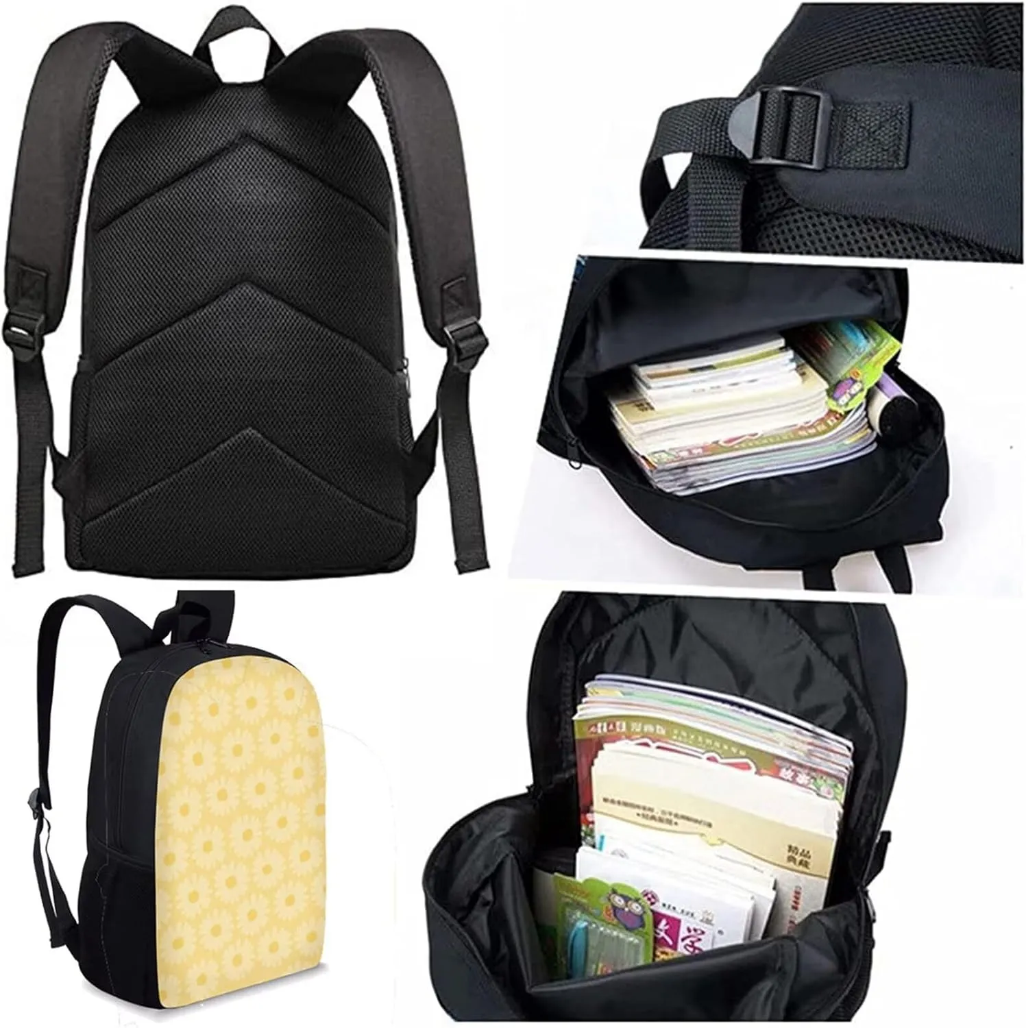African Girls Backpack with Lunch Box Set Art Afro Black Girls Bookbag for Kids 8-12/10-12 Elementary School Bag Cute American Student Book Bag Lunch Bag Pencil Case