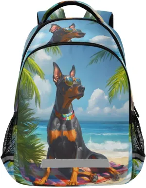 ALAZA German Shepherd Dog Beach Backpacks Travel Laptop Daypack School Book Bag for Men Women Teens Kids