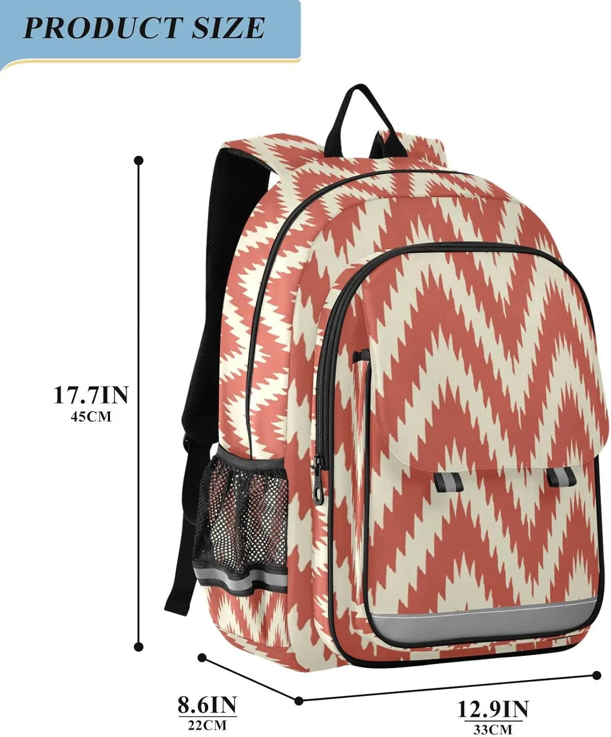 ALAZA Simple Modern Chevron Zig Zag Backpacks Travel Laptop Backpack