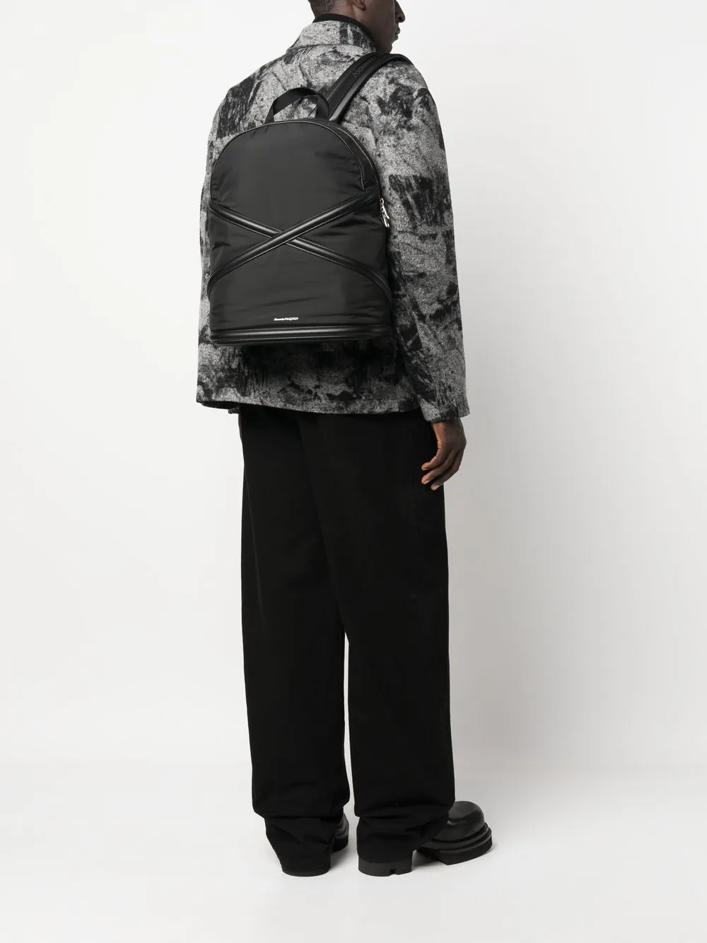 Alexander McQueen The Harness Logo Backpack