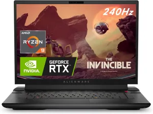 Alienware m16 Gaming Laptop - 16-inch QHD  240Hz 3ms Display, AMD Ryzen 9-7845HX, 16GB DDR5 RAM, 1TB SSD, NVIDIA GeForce RTX 4080 12GB GDDR6, Windows 11 Home, Onsite Service - Dark Metallic Moon