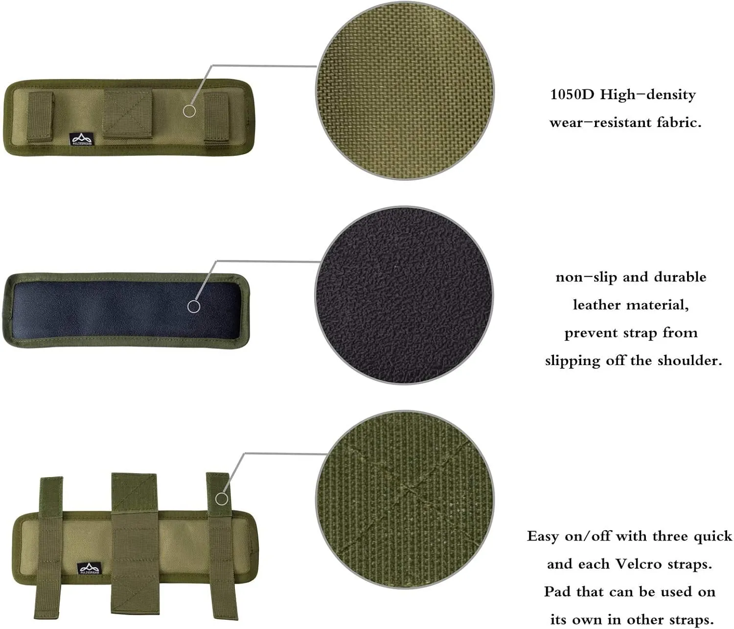 Allzedream Bag Shoulder Strap Replacement Laptop Travel Duffle Bags Padded Adjustable