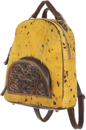 American Darling Backpack Hand Tooled Hair on Genuine Leather Western Women Bag | Backpack for Women | Laptop Backpack | Backpack for School | Backpack Purse | Travel Backpack