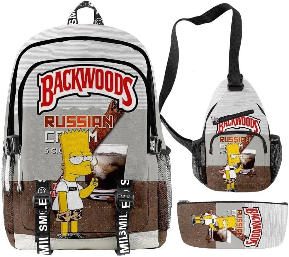 Anime Backpacks Casual Laptop Backpack Travel Bags for Men Women