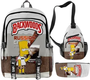 Anime Backpacks Casual Laptop Backpack Travel Bags for Men Women