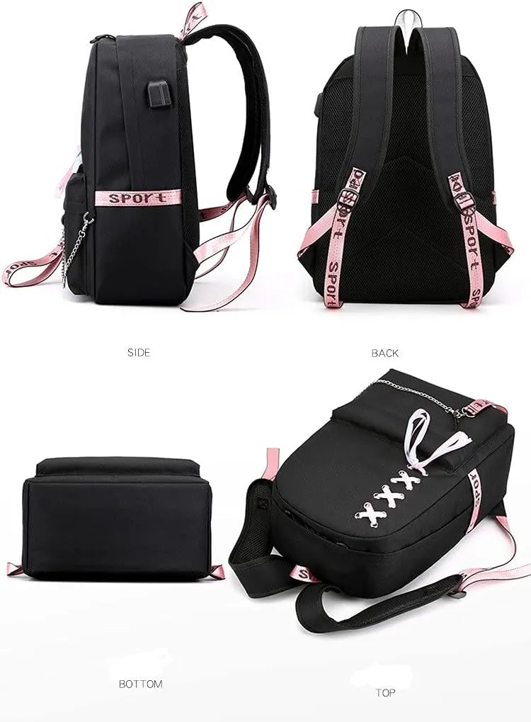 Anime Komi Cant Communicate Komi Shouko Backpack Komi San Excited Cosplay Ribbon Backpack (4)