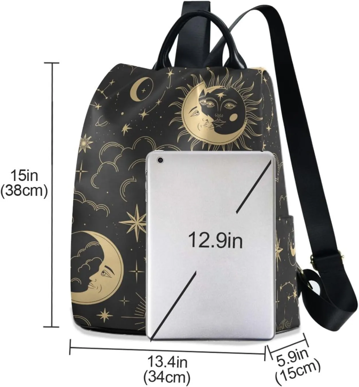 Anti-theft Backpack Purse BackPacks Handbags for Women Travel Rucksack Lightweight Shoulder Bags Starry Sky Pattern 6