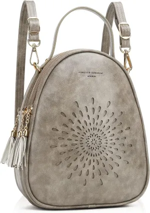 APHISON Small Backpack Purse for Women Cute Mini Backpacks PU Leather Crossbody Shoulder Bags Multifunctional Handbags