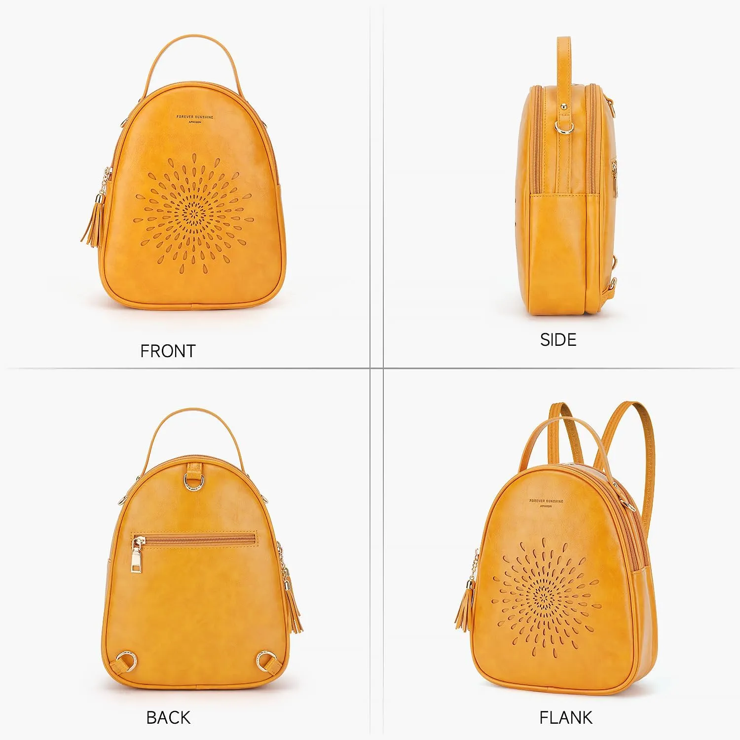 APHISON Small Backpack Purse for Women Cute Mini Backpacks PU Leather Crossbody Shoulder Bags Multifunctional Handbags