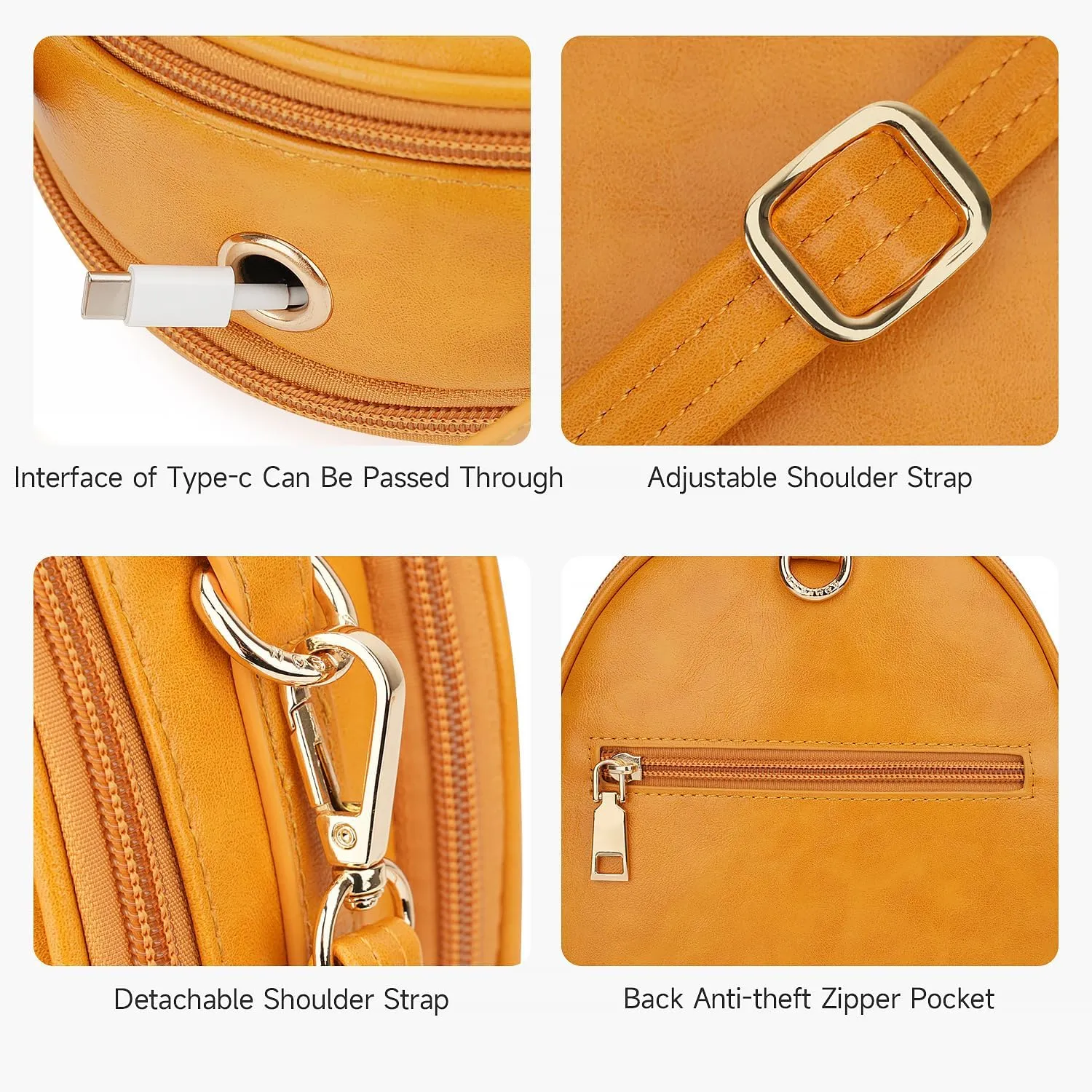 APHISON Small Backpack Purse for Women Cute Mini Backpacks PU Leather Crossbody Shoulder Bags Multifunctional Handbags