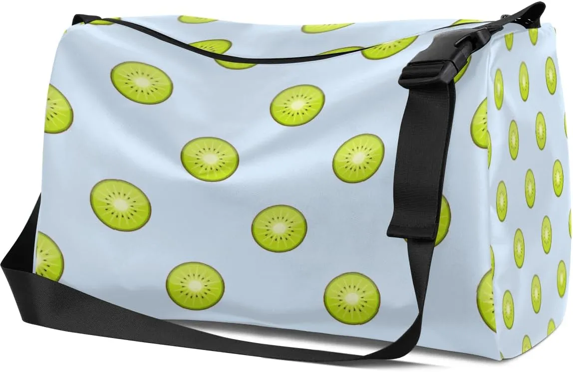 Appetizing Kiwifruit Sheet Small Gym Bag for Men Women Workout Sport Duffle Bag Waterproof Weekender Overnight Bag Lightweight Carry on Tote Bag Crossbody Shoulder Travel Bag for Swim Yoge Dance