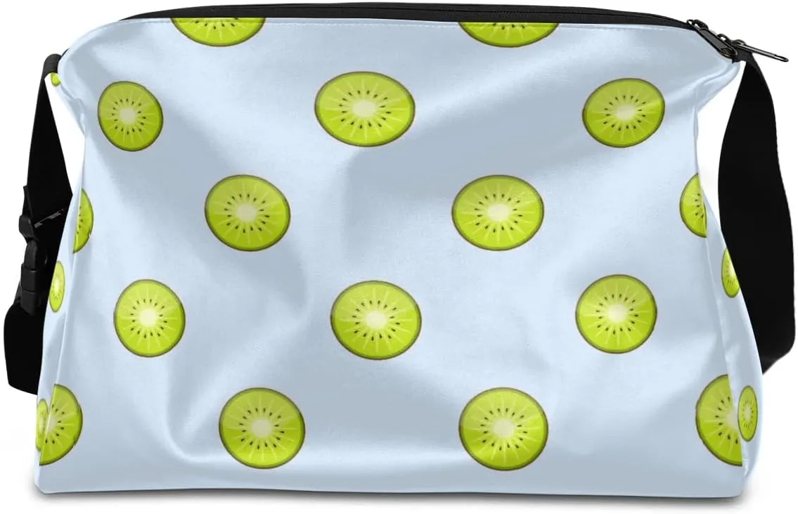 Appetizing Kiwifruit Sheet Small Gym Bag for Men Women Workout Sport Duffle Bag Waterproof Weekender Overnight Bag Lightweight Carry on Tote Bag Crossbody Shoulder Travel Bag for Swim Yoge Dance
