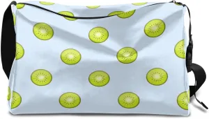 Appetizing Kiwifruit Sheet Small Gym Bag for Men Women Workout Sport Duffle Bag Waterproof Weekender Overnight Bag Lightweight Carry on Tote Bag Crossbody Shoulder Travel Bag for Swim Yoge Dance