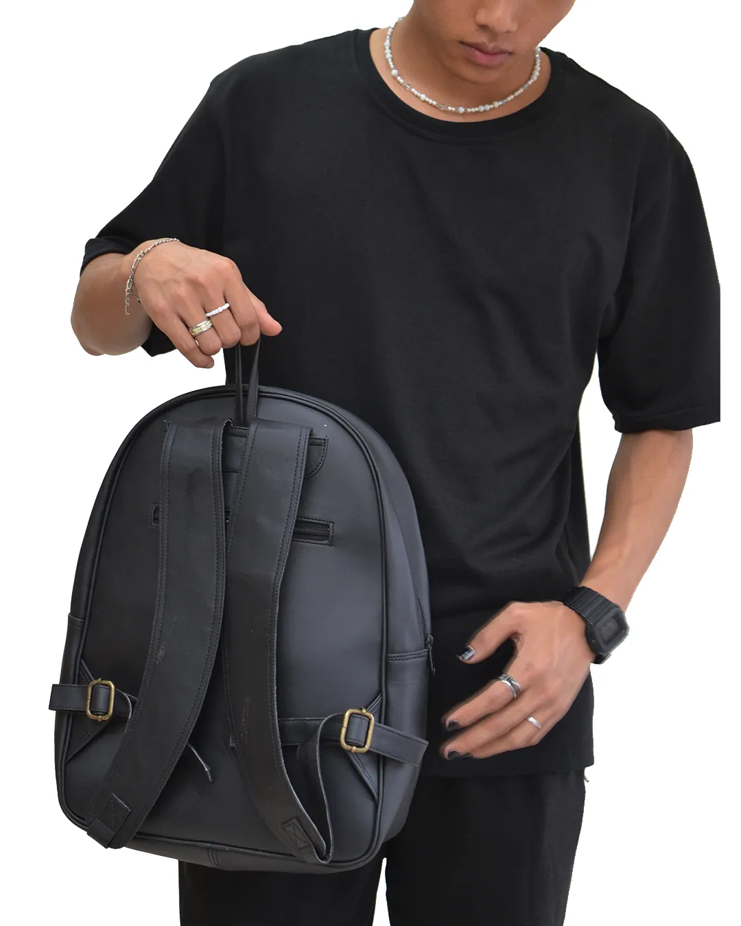 Area 51 Faux Leather D Backpack