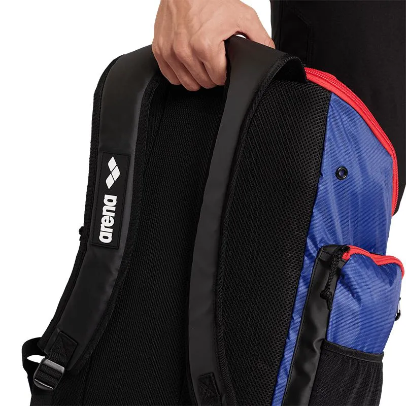 Arena Spiky III Backpack | Navy/Red