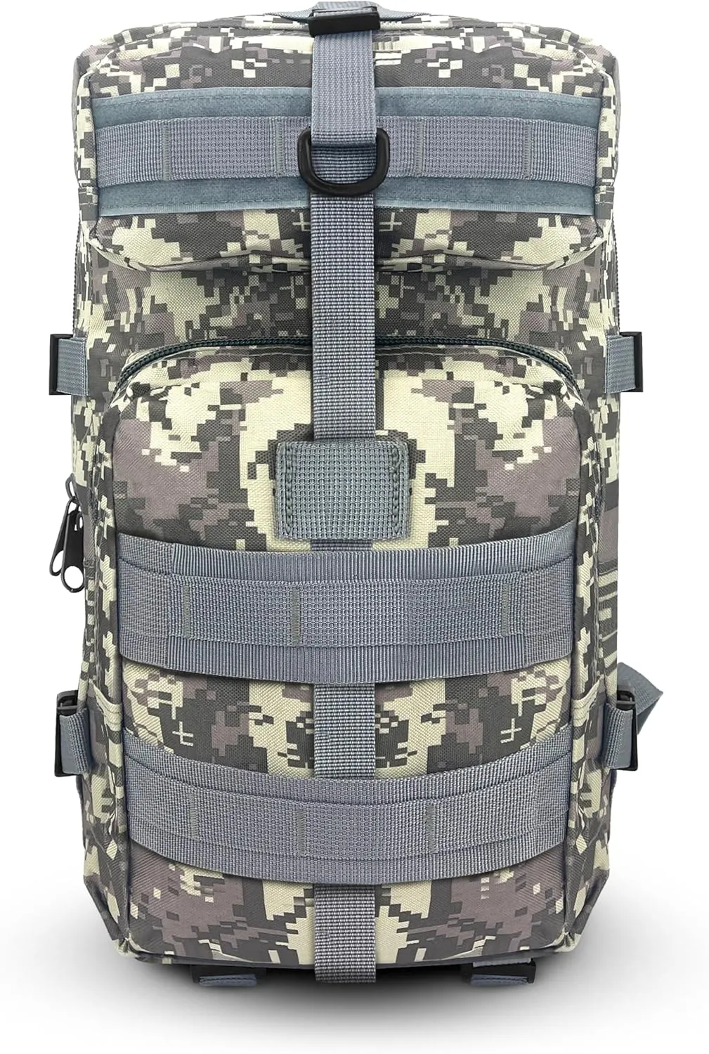 ASA TECHMED Large Tactical Backpack - IFAK Military-Grade Assault Pack, Everyday Carry Use, Military Backpacks Tactical (Gray Camo)