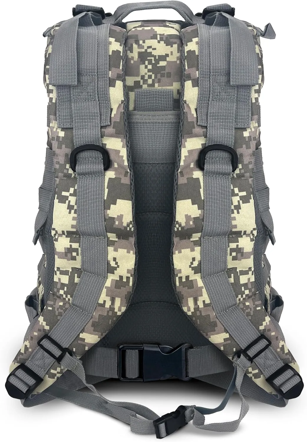 ASA TECHMED Large Tactical Backpack - IFAK Military-Grade Assault Pack, Everyday Carry Use, Military Backpacks Tactical (Gray Camo)