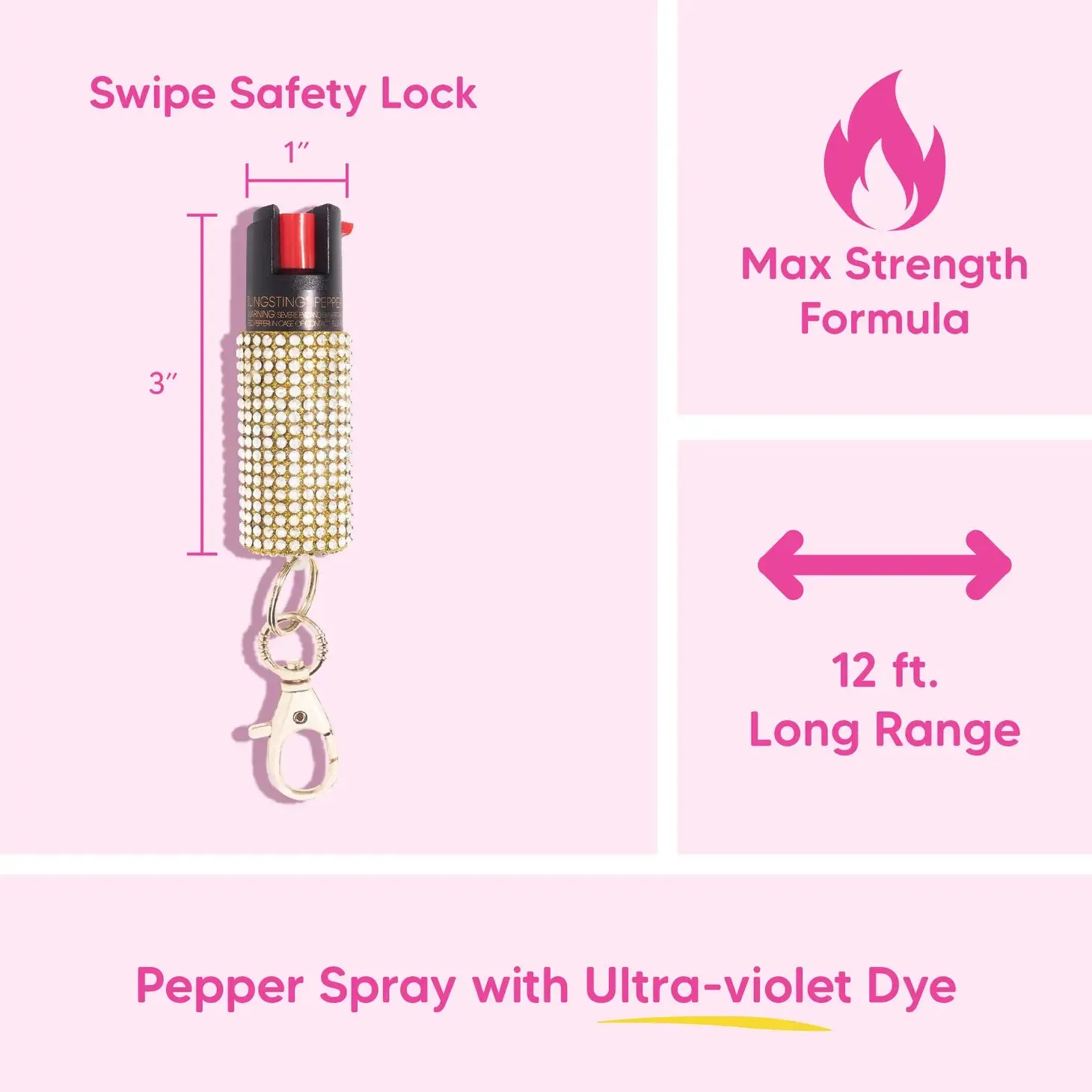 Assorted Rhinestone Pepper Sprays