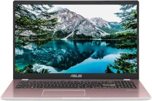 ASUS Lightweight 15.5" Full HD Laptop, Windows 11 Home OS, Intel Celeron Processor Up to 2.76GHz, 4GB LPDDR4, 128GB SSD, Backlit Keyboard, Pastel Pink, Renewed