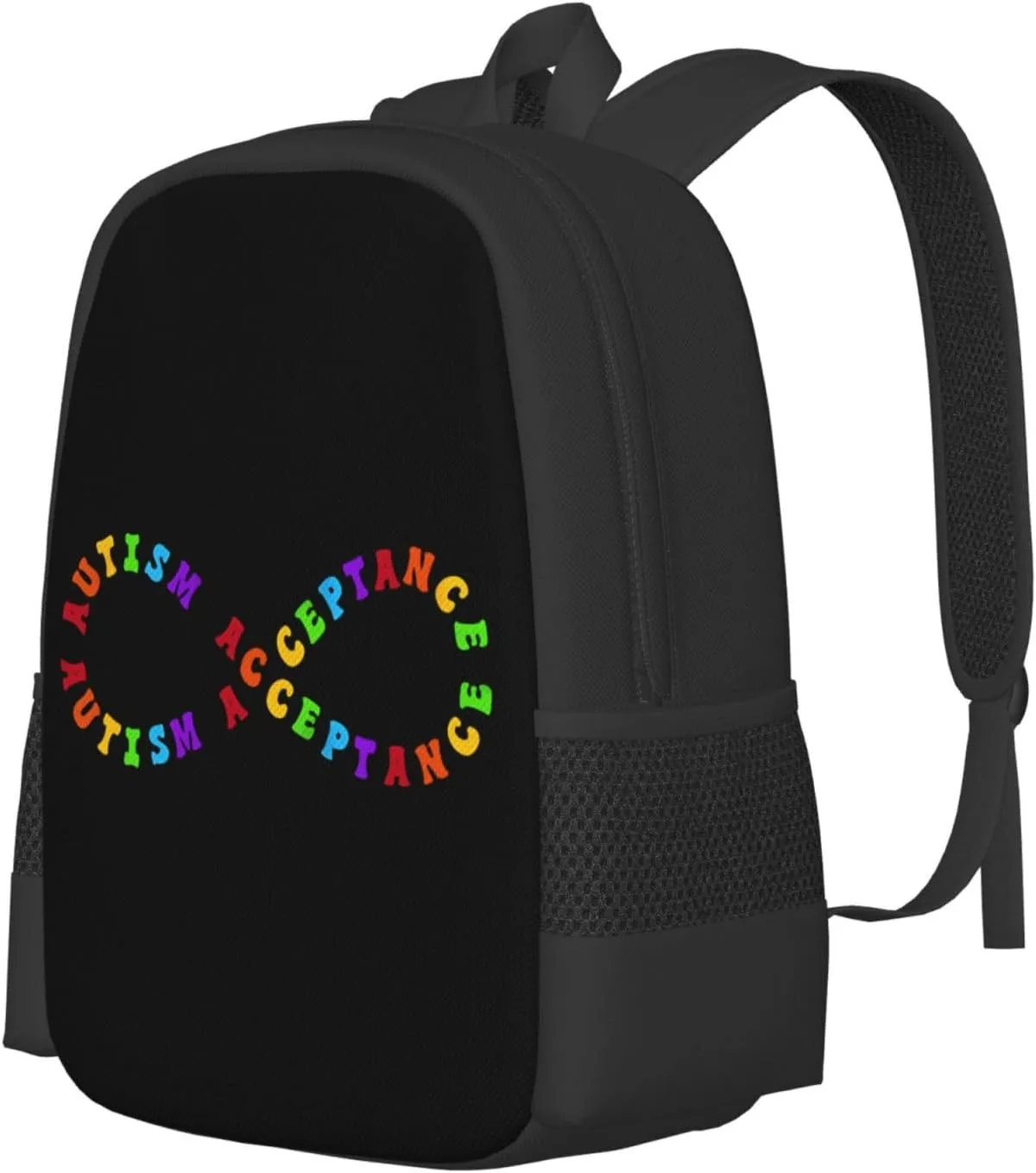 Autism Pro Acceptance Infinity Symbol for Neurodiversity Backpack Lightweight Large Capacity Laptop Backpack Travel Backpacks For Unisex, Painting