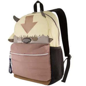Avatar The Last Airbender 13 Inch Sleeve Laptop Backpack, Appa Yip Yip Padded Computer Bag for Commute or Travel, Multi, Brown