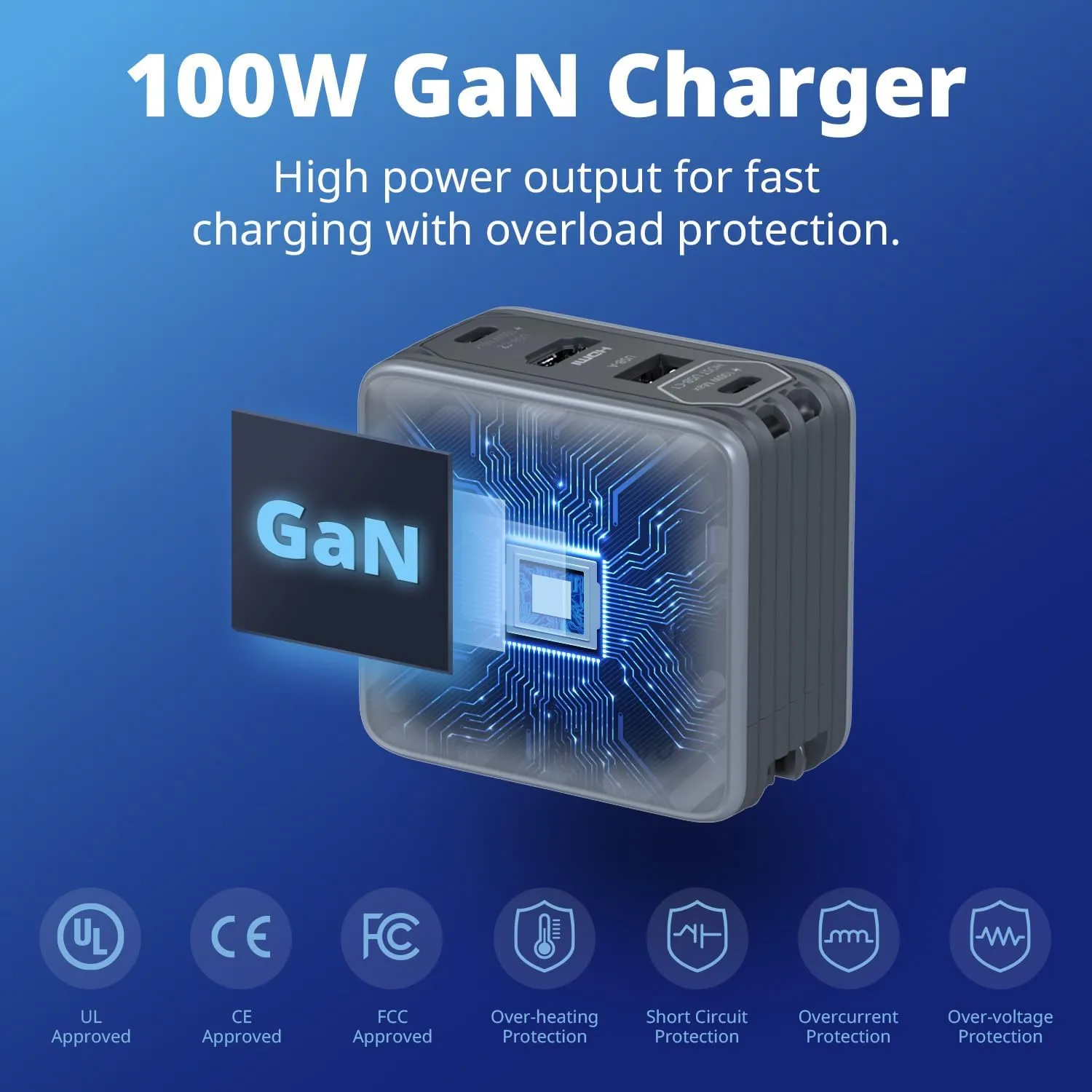 AVerMedia Portable Charger for Nintendo Switch, Steam Deck Dock, 100W GaN Fast Charging USB C Hub, TV Docking Station with 4K60 HDMI, Compatible with iPhone, iPad, Laptop, PC, Gaming Accessories