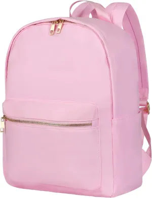 Backpack for College Personal Item Backpack for Women Traveling on Airplane Water-resistant (Light Pink)