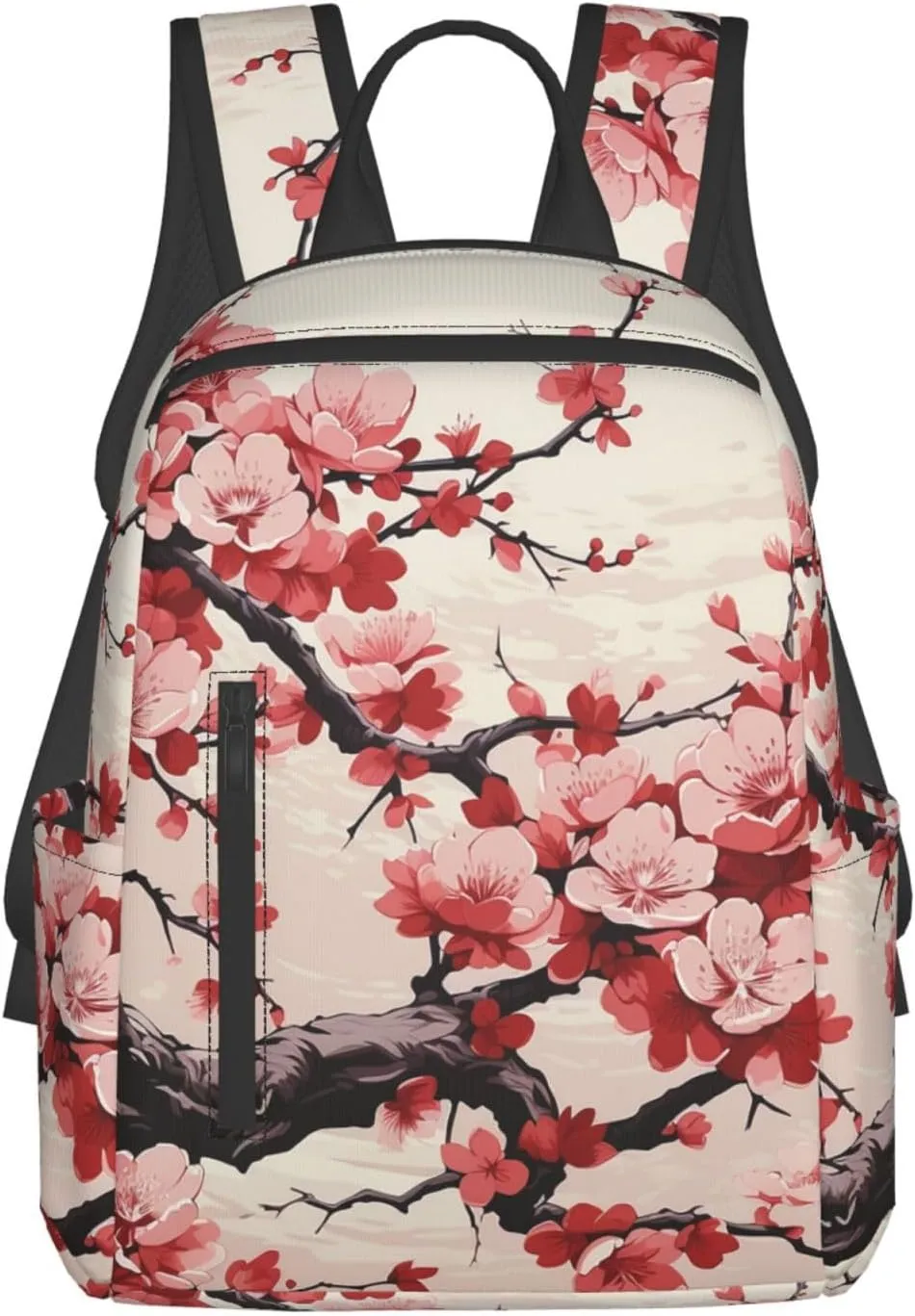 Backpack Japanese Floral Cherry Blossom Travel Casual Laptop Backpack Adjustable Hiking Daypack for Men Women
