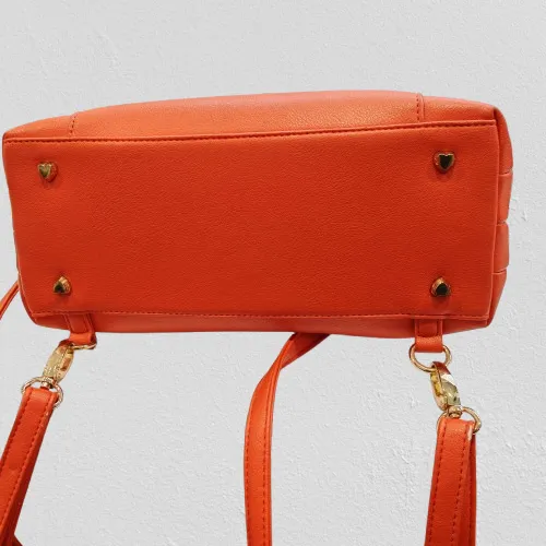 BACKPACK-ORANGE/LTHR/4STUDS/2WAY SAMANTHA THAVASA FULFILLED LOVE