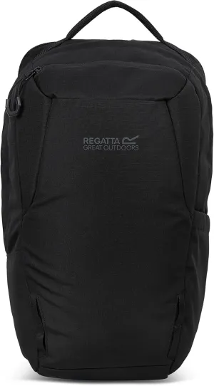 Backpack Voyad 20L in Durable Water-Repellent Ripstop Fabric & Lockable Zips - Perfect for Walking, Hiking, Camping & Trekking, Black, M, Casual