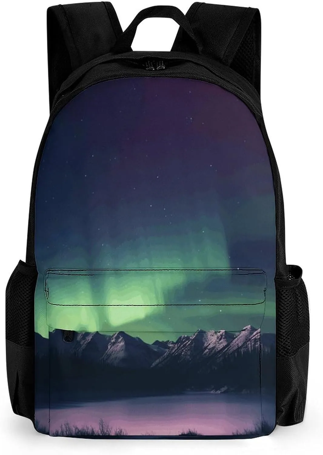 Backpack with Pocket Backpacks Northern Aurora Night Printed Travel Backpack Lightweight Outdoor Travel Gym Events Bag
