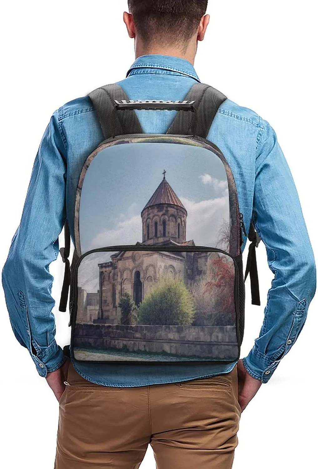 Backpacks Armenian Church Travel Bag Business Work Laptop Backpack