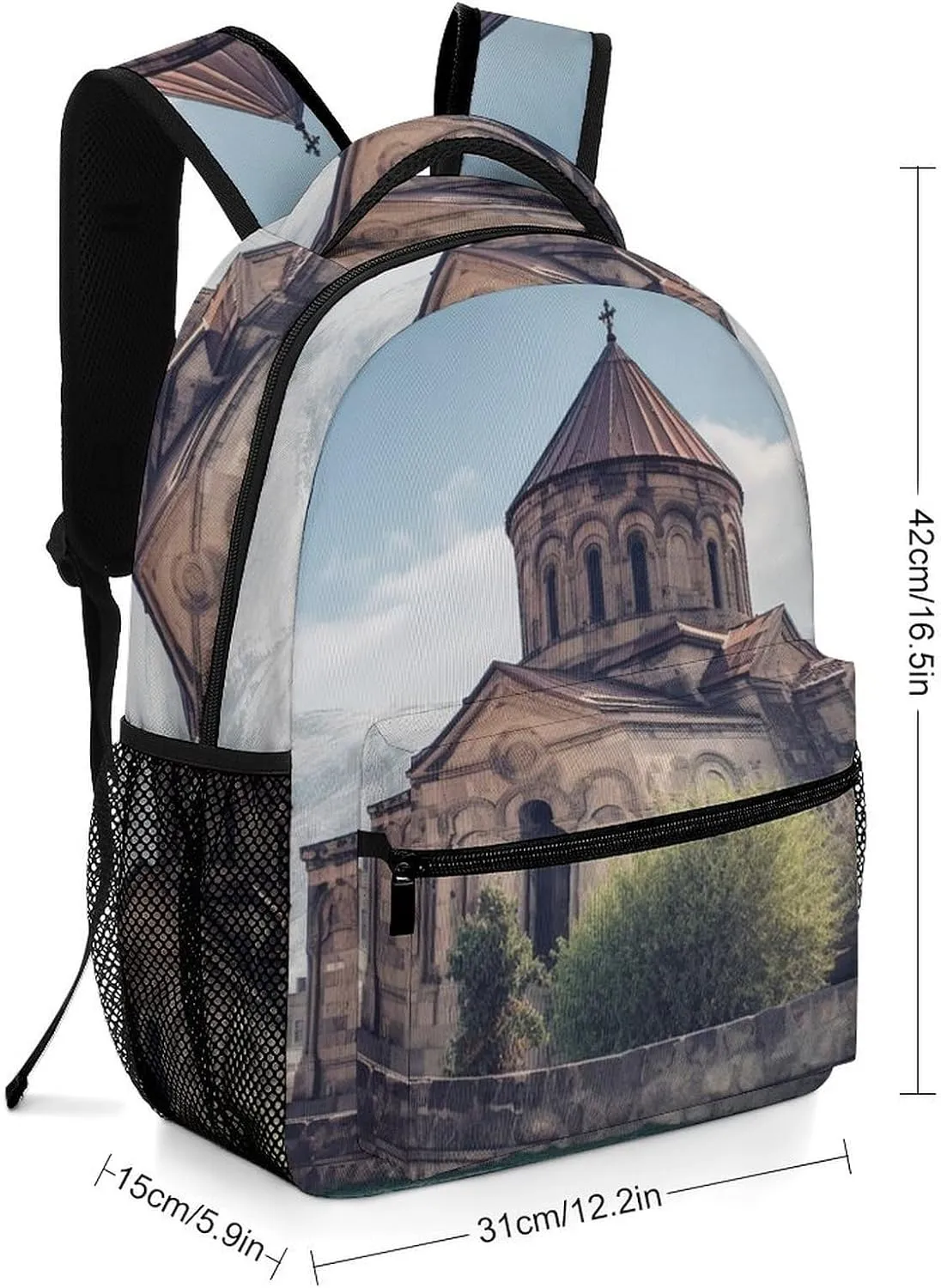 Backpacks Armenian Church Travel Bag Laptop Backpack Casual Daypack for Weekender Business Hiking