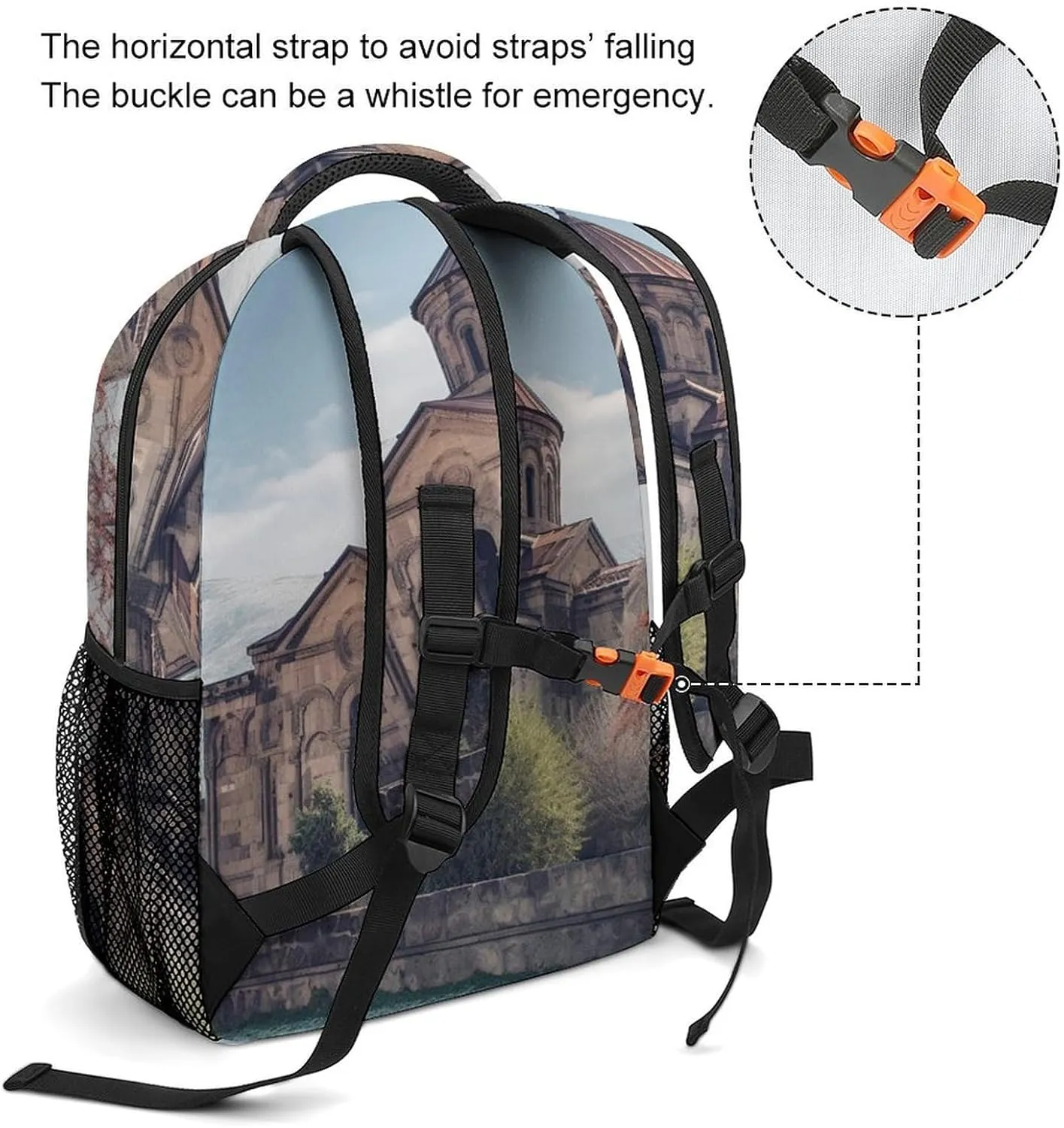 Backpacks Armenian Church Travel Bag Laptop Backpack Casual Daypack for Weekender Business Hiking