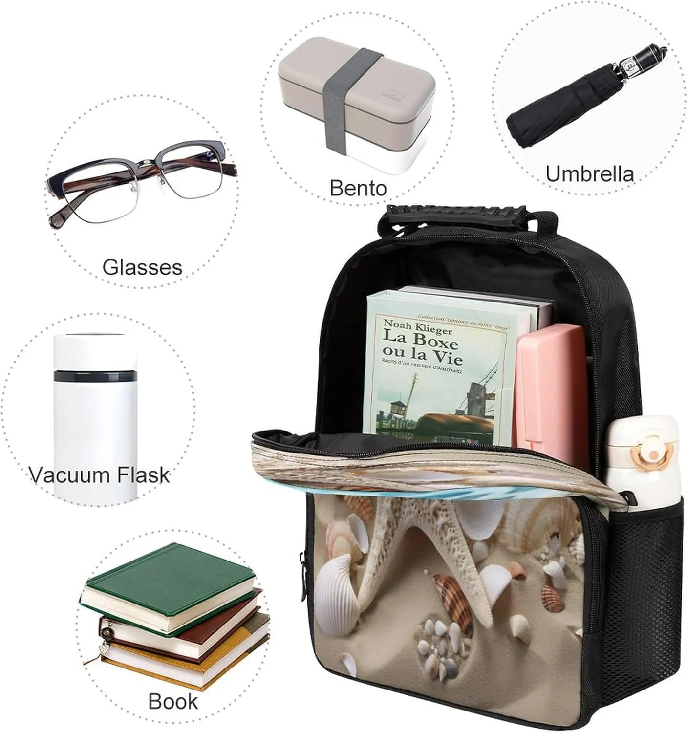 Backpacks Beach Shell Starfish Travel Bag Business Work Laptop Backpack