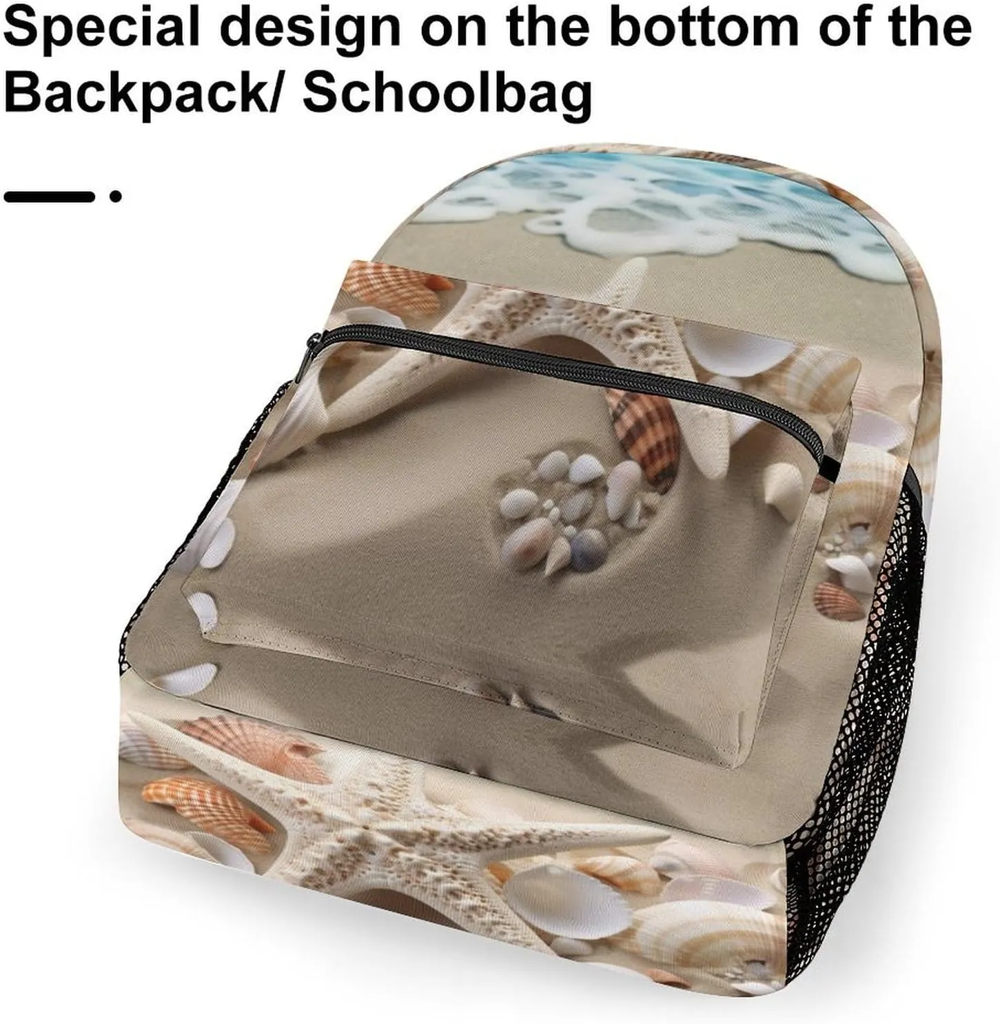 Backpacks Beach Shell Starfish Travel Bag Laptop Backpack Casual Daypack for Weekender Business Hiking