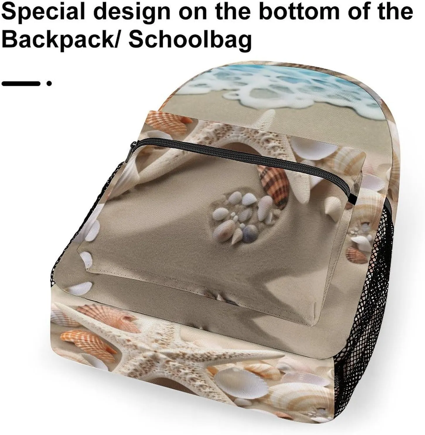 Backpacks Beach Shell Starfish Travel Bag Laptop Backpack Casual Daypack for Weekender Business Hiking