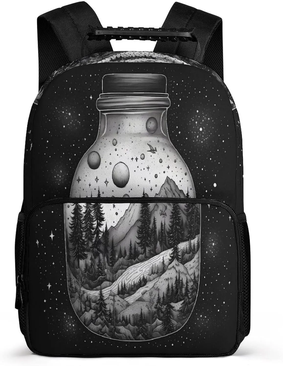 Backpacks Black And White Painting Travel Bag Business Work Laptop Backpack