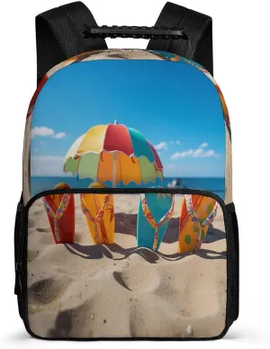 Backpacks Colorful Flip Flops Beach Ball Travel Bag Business Work Laptop Backpack