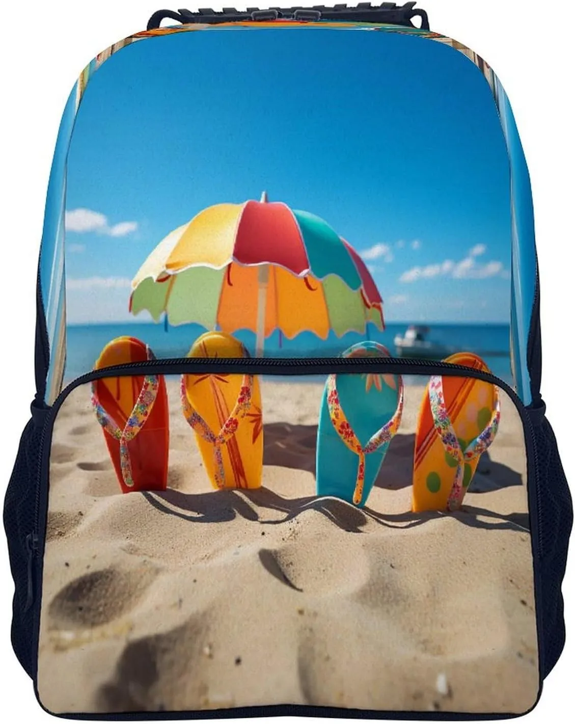 Backpacks Colorful Flip Flops Beach Ball Travel Bag Business Work Laptop Backpack