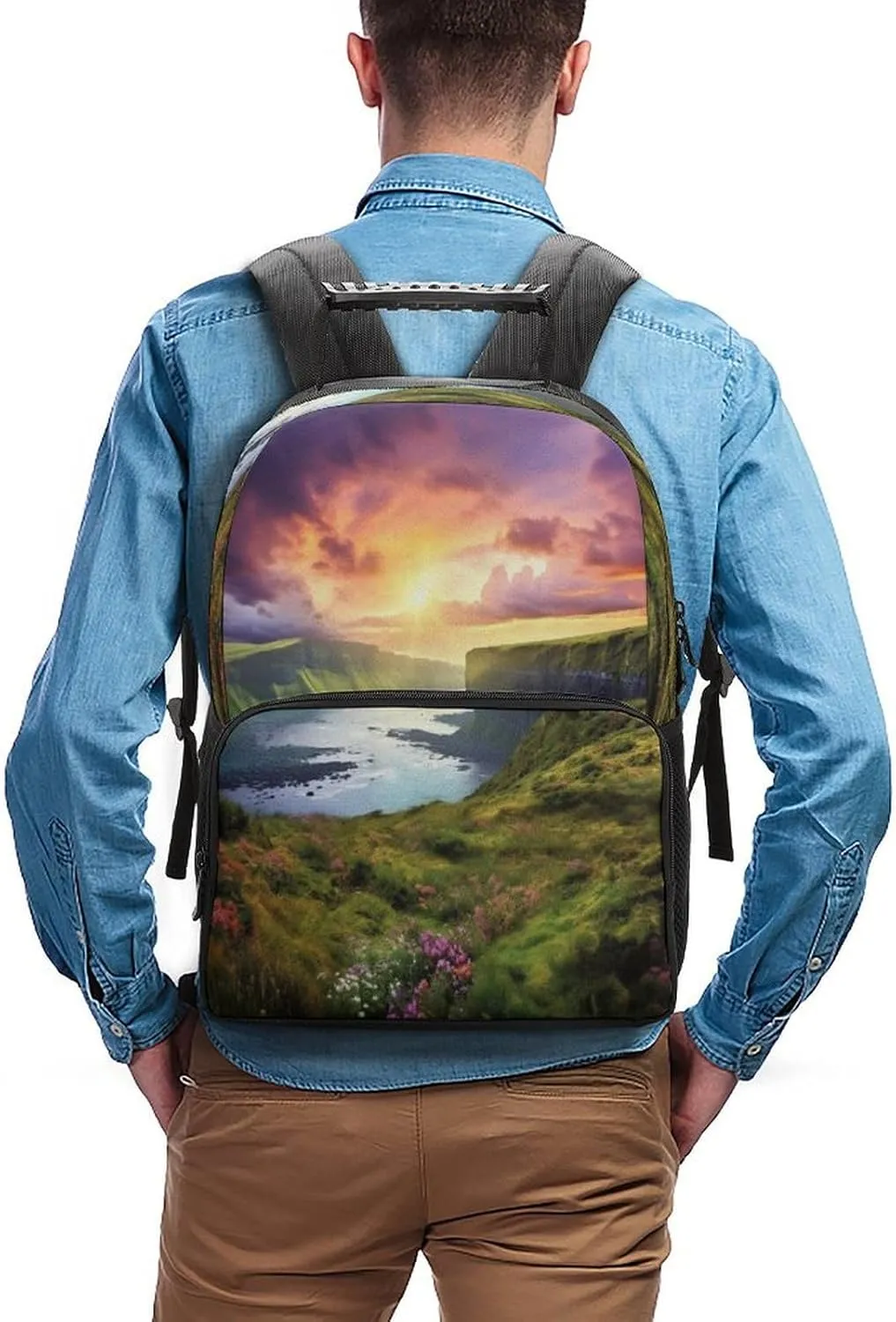 Backpacks Colorful Nature Landscape Travel Bag Business Work Laptop Backpack