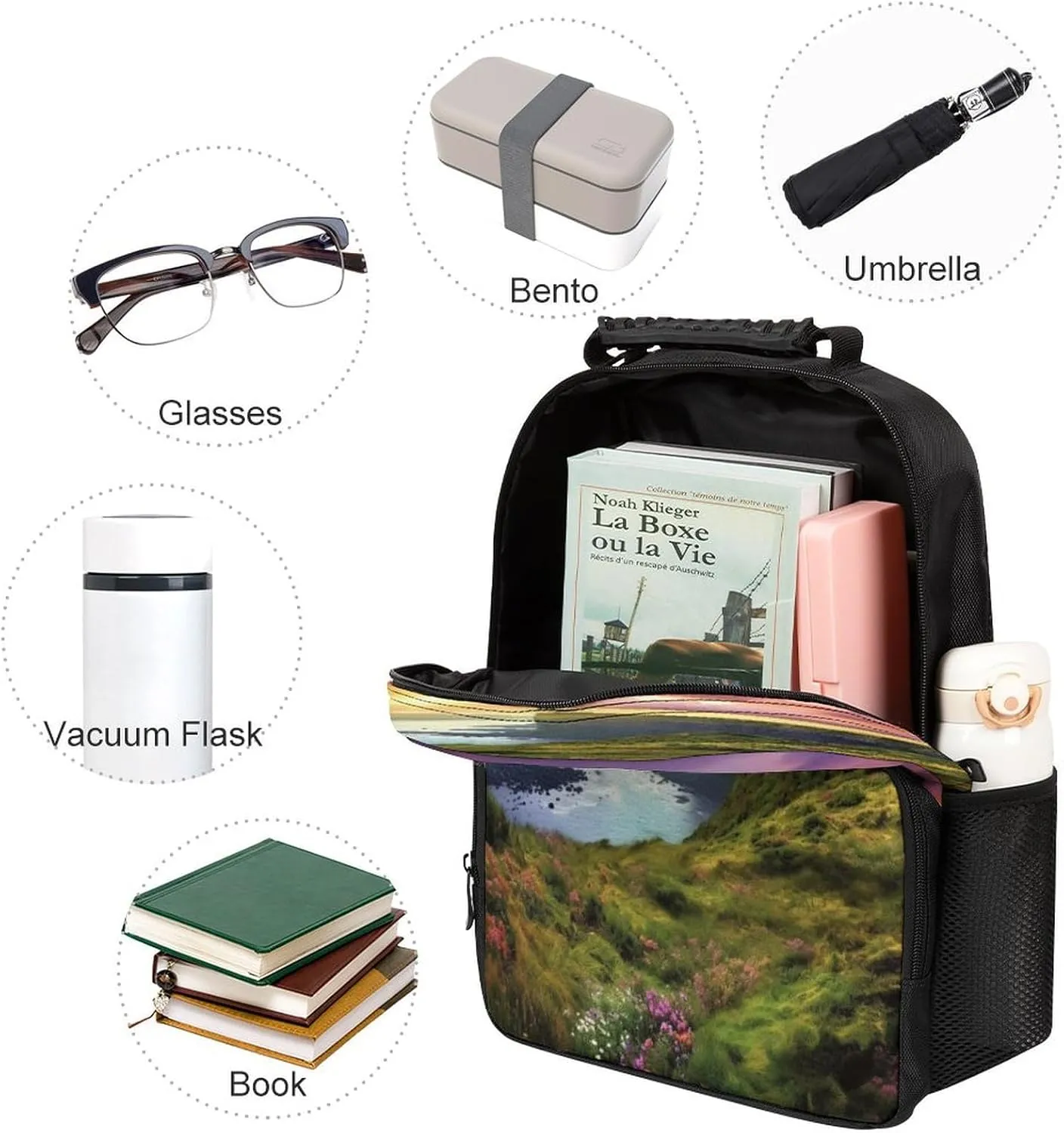 Backpacks Colorful Nature Landscape Travel Bag Business Work Laptop Backpack