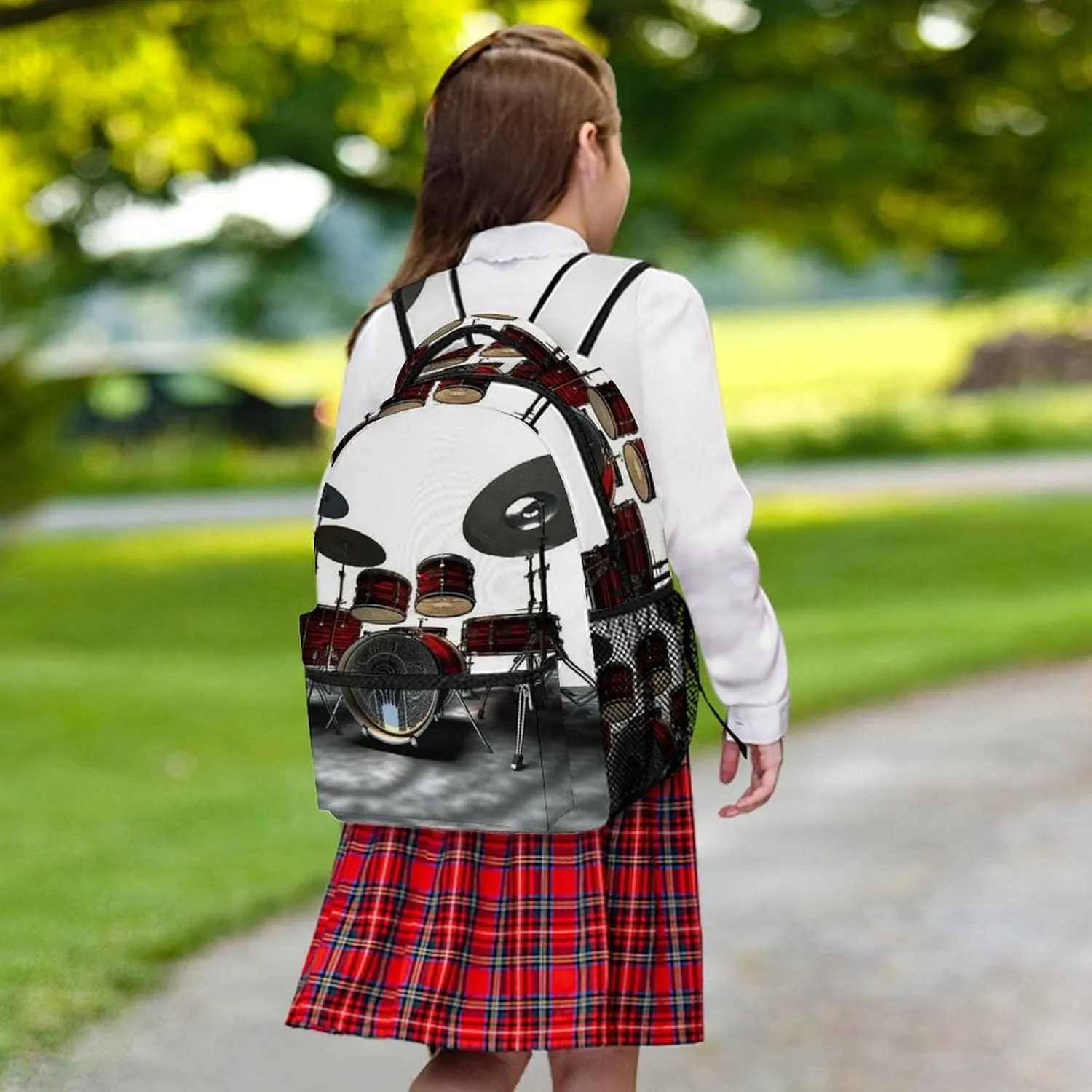 Backpacks Cool Drum Set Travel Bag Laptop Backpack Casual Daypack for Weekender Business Hiking