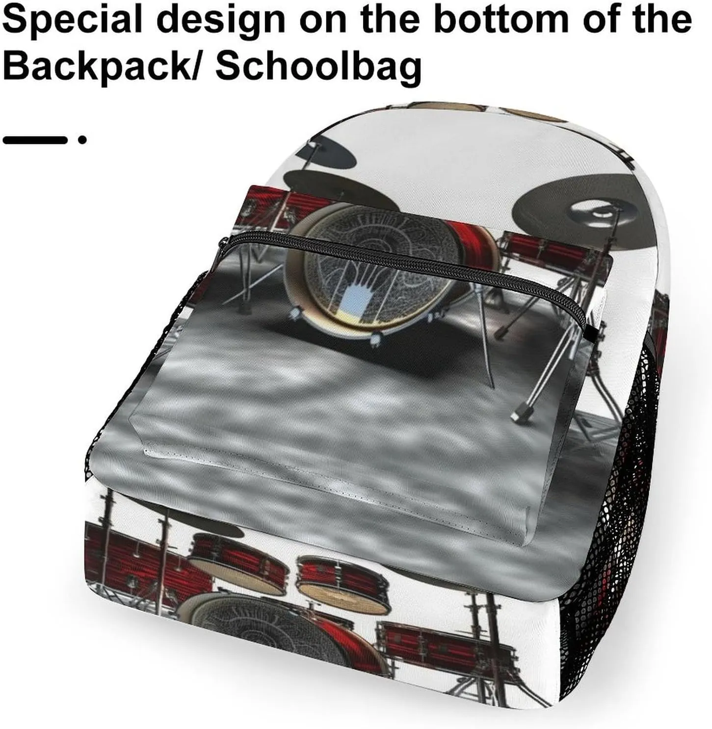 Backpacks Cool Drum Set Travel Bag Laptop Backpack Casual Daypack for Weekender Business Hiking